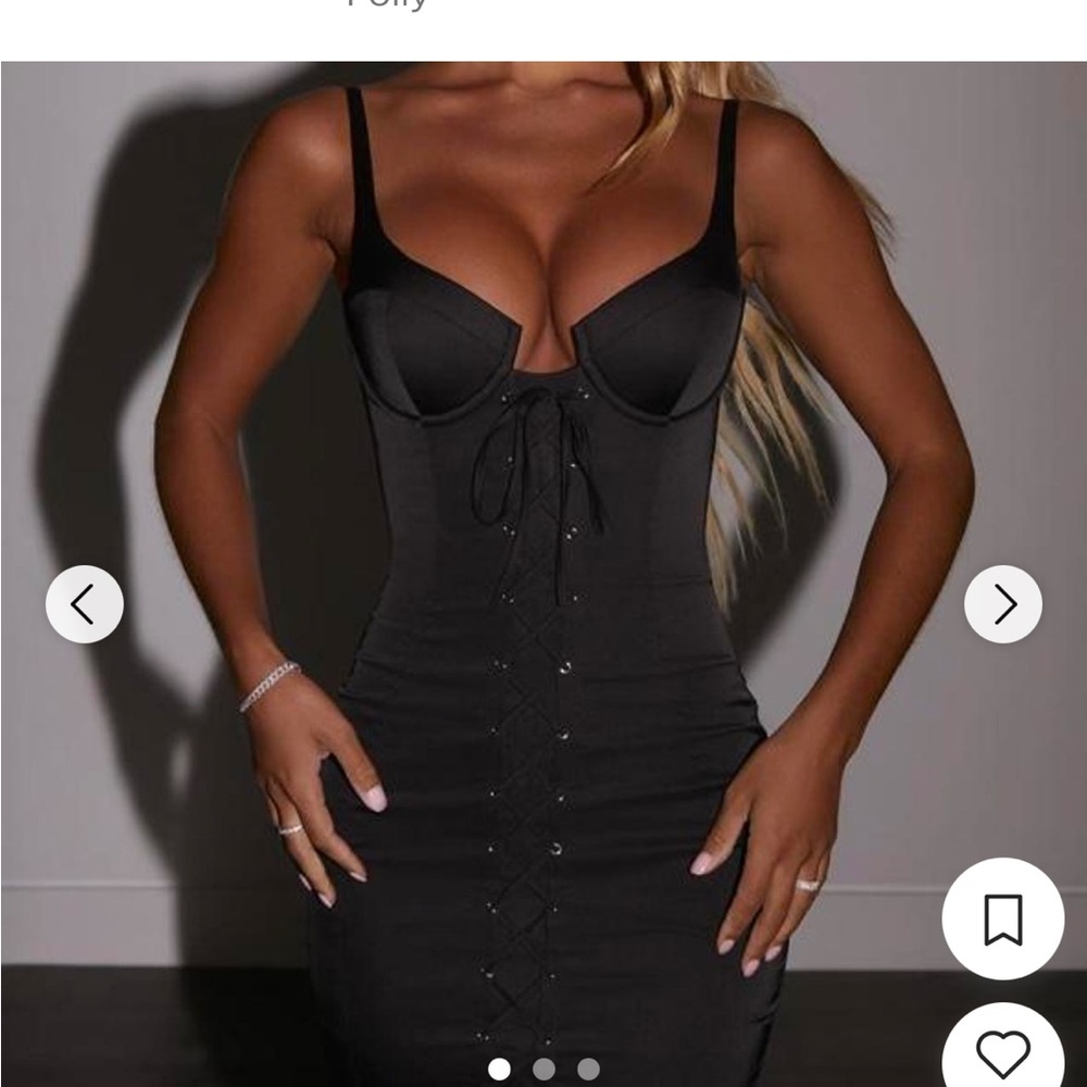 Black Corset-Style Dress